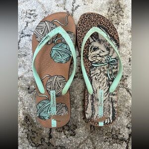🐾 Ipanema “I Love Cat” Flip Flops – Size 7 🐾